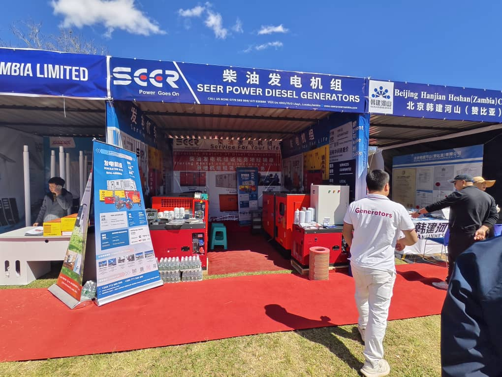 The SEER POWER exhibition booth in Zambia.